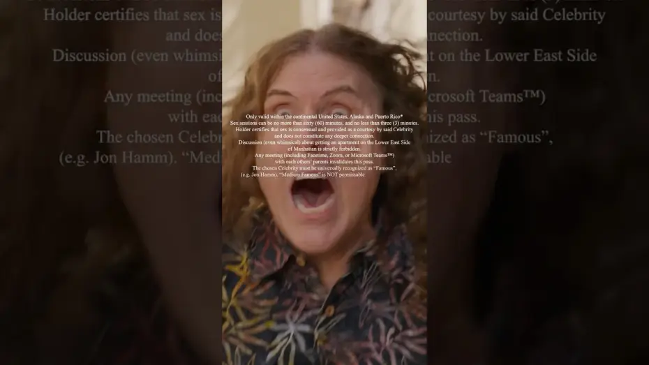 Video for the film Gail Daughtry and the Celebrity Sex Pass — Certificate