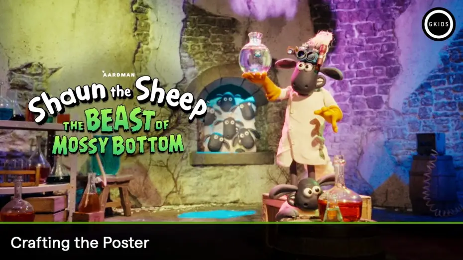 Video for the film Shaun the Sheep: The Beast of Mossy Bottom — Crafting a Poster