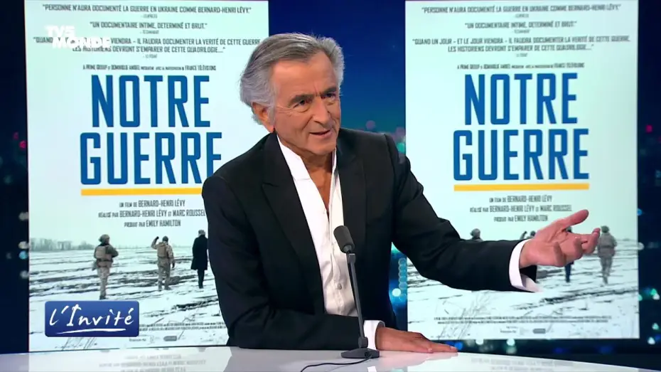 Video for the film Our War — Bernard-Henri Lévy - TV5MONDE L'Invité : Notre Guerre & guerre en Ukraine (3 juin 2025)