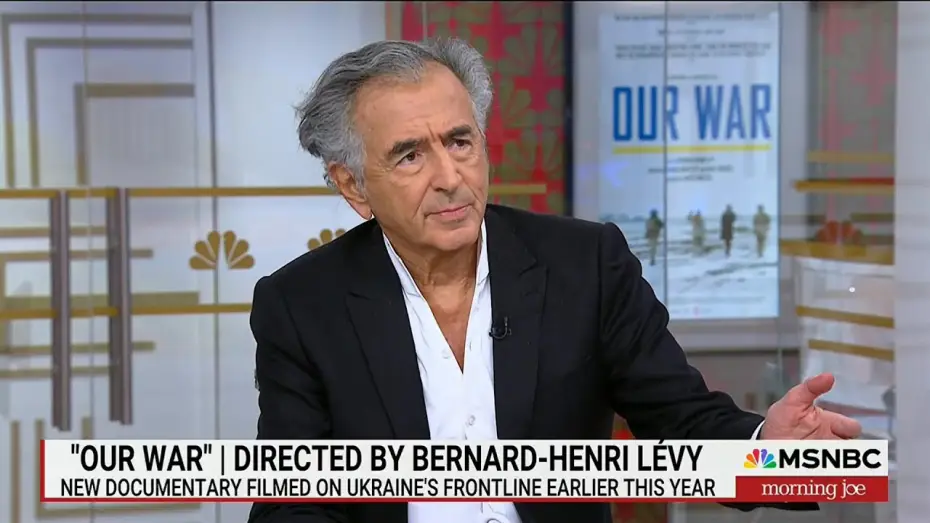 Video for the film Our War — Bernard-Henri Lévy - MSNBC Morning Joe : "Our War" & war in Ukraine (June 12, 2025)