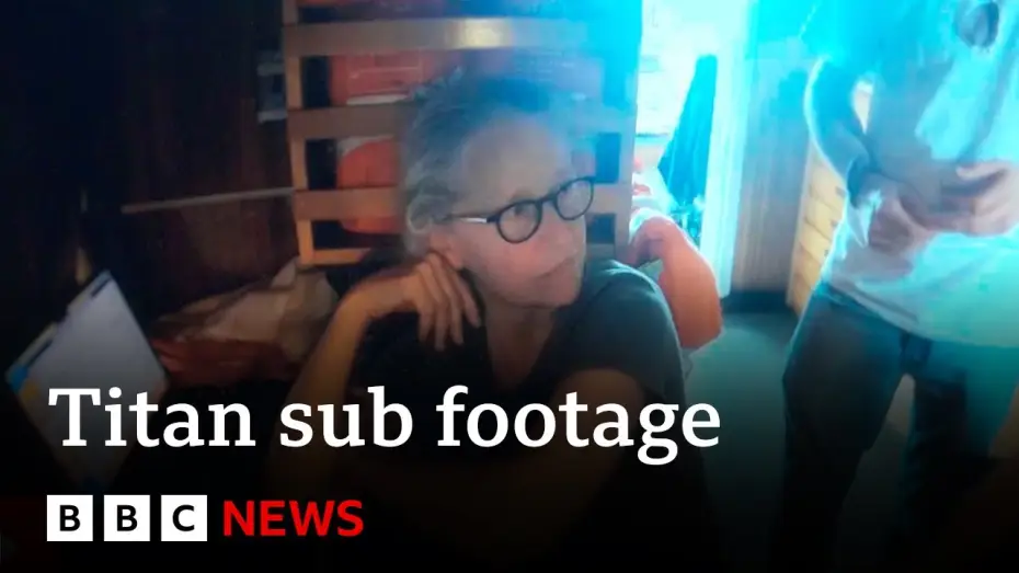 Video for the film Implosion: The Titanic Sub Disaster — Titan submersible footage captures moment of implosion | BBC News