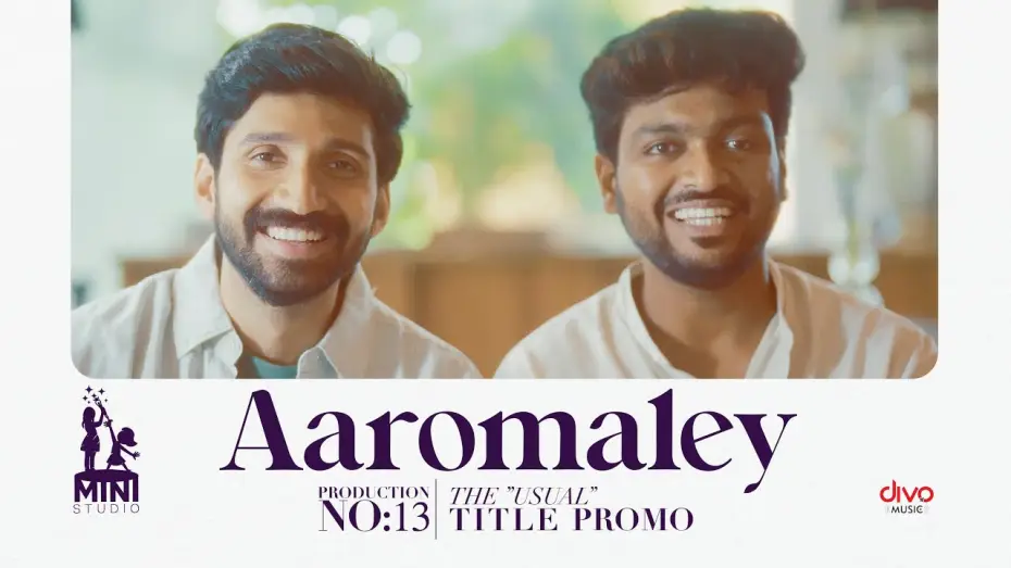 Video for the film Aaromaley — The "Usual" Title Promo 🔥 | Kishen Das | Harshath Khan | Shivathmika | Sarang Thiagu | Siddhu Kumar