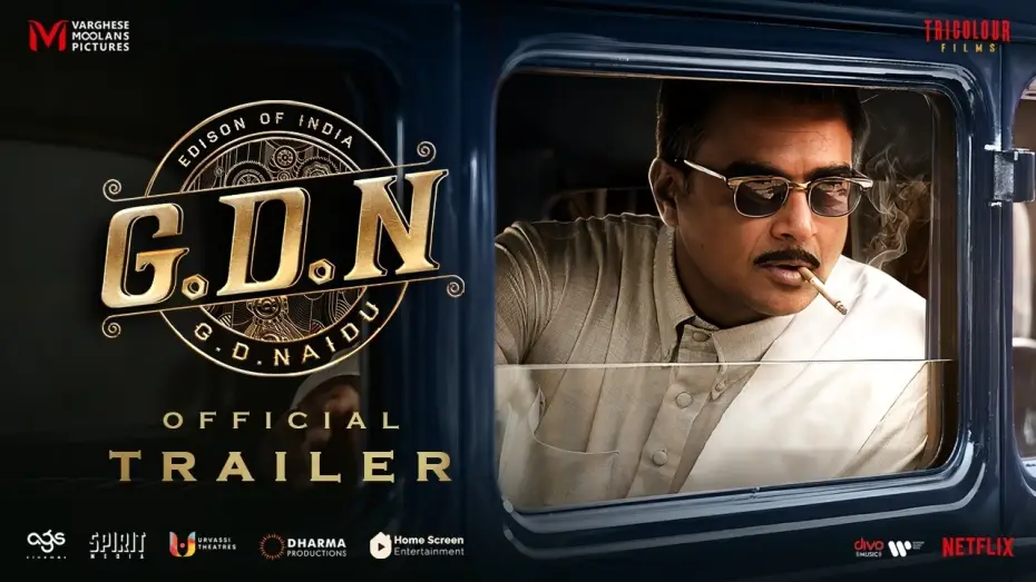 Video for the film G.D.N — G.D.N Official Trailer | R. Madhavan | Sathyaraj | Jayaram | Priyamani | Dushara | Govind Vasantha