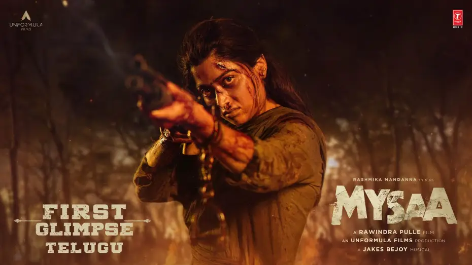 Video for the film Mysaa — Mysaa First Glimpse (Telugu) | Rashmika Mandanna | Rawindra Pulle | Jakes Bejoy | UnFormula Films