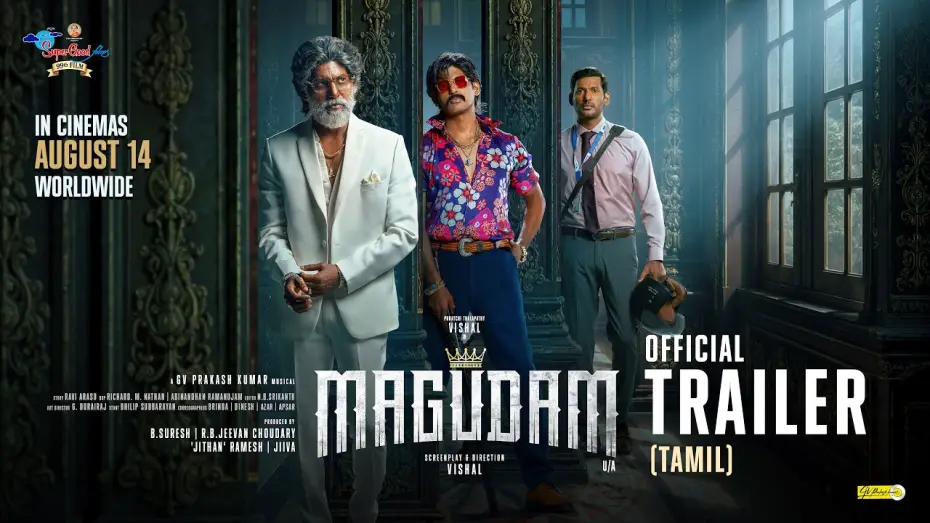 Video for the film Magudam — Magudam (Tamil) Trailer | Vishal | GV Prakash | Anjali | Dushara | Super Good Films