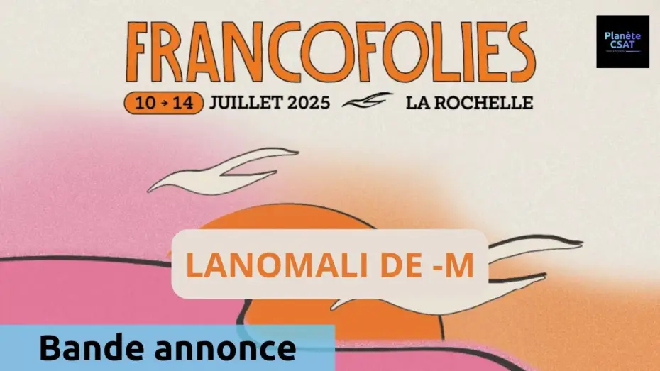 Video for the film Lamomali avec -M- aux Francofolies de La Rochelle — Lamomali de -M-, en concert aux Francofolies | bande annonce | France 4