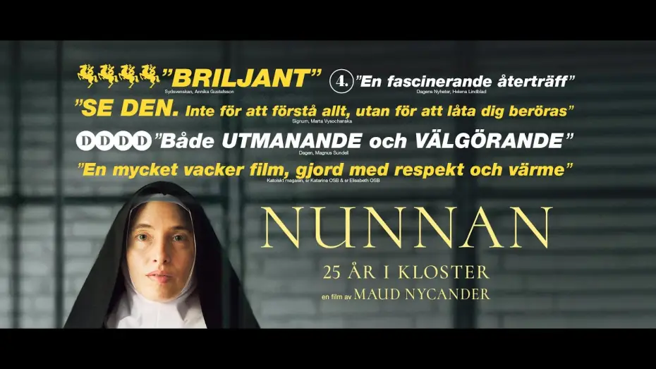Video for the film The Nun – 25 Years in a Convent — NUNNAN - 25 ÅR I KLOSTER av Maud Nycander | trailer | TriArt Film
