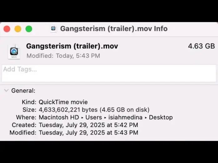 Video for the film Gangsterism — Gangsterism (trailer)