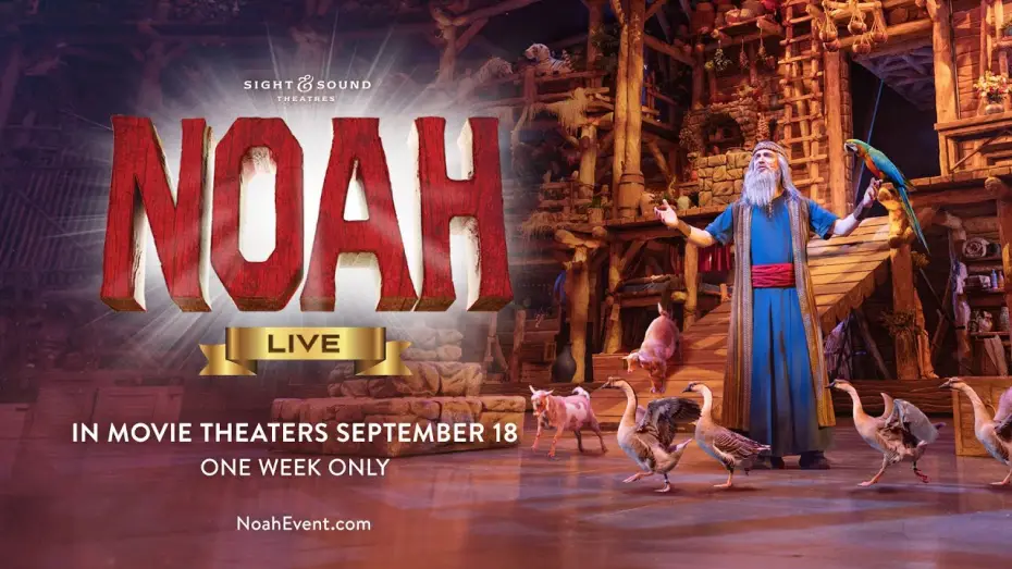 Video for the film Sight & Sound Presents: NOAH Live — NOAH—Live! | Official Trailer | Sight & Sound Theatres®