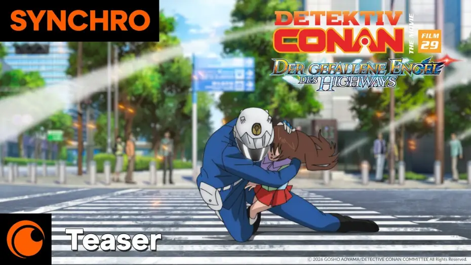 Video for the film Detective Conan: Fallen Angel of the Highway — Detektiv Conan: Der gefallene Engel des Highways – Offizieller Teaser Deutsch (Kinostart: 25.8.2026)