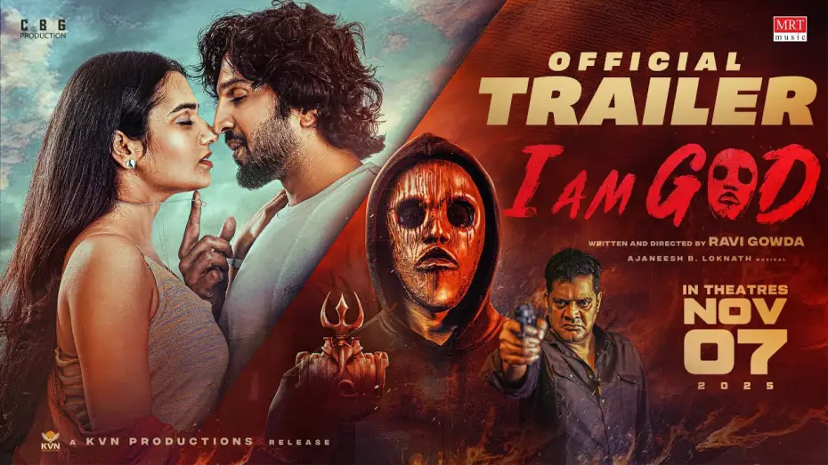 Video for the film I Am God — I AM GOD (Kannada) Official Trailer | Ravi Gowda | Vijeta Pareek | RaviShankar | Ajaneesh B Loknath