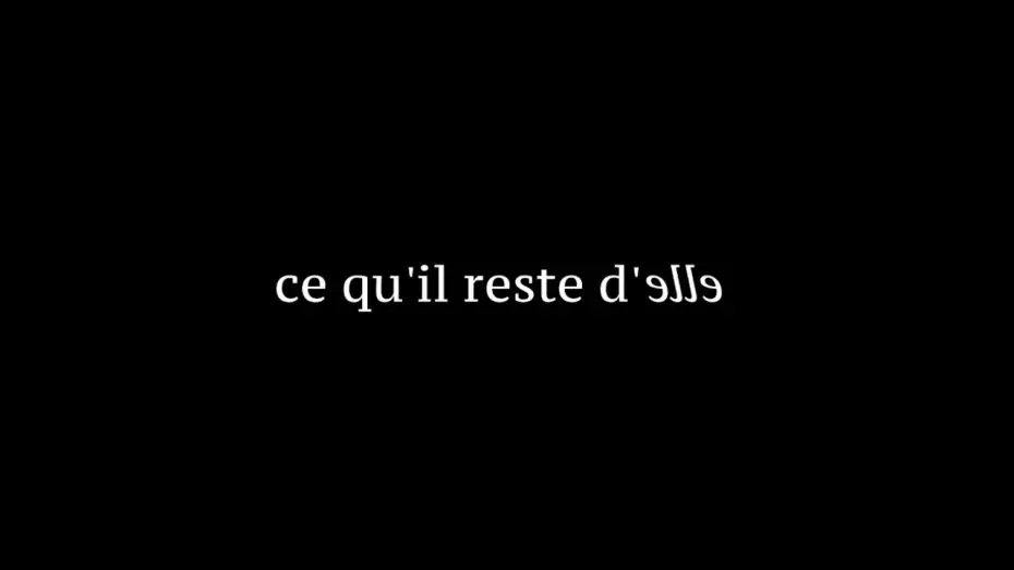 Video for the film Ce qu'il reste d'elle — Ce qu'il reste d'elle - octobre 2025