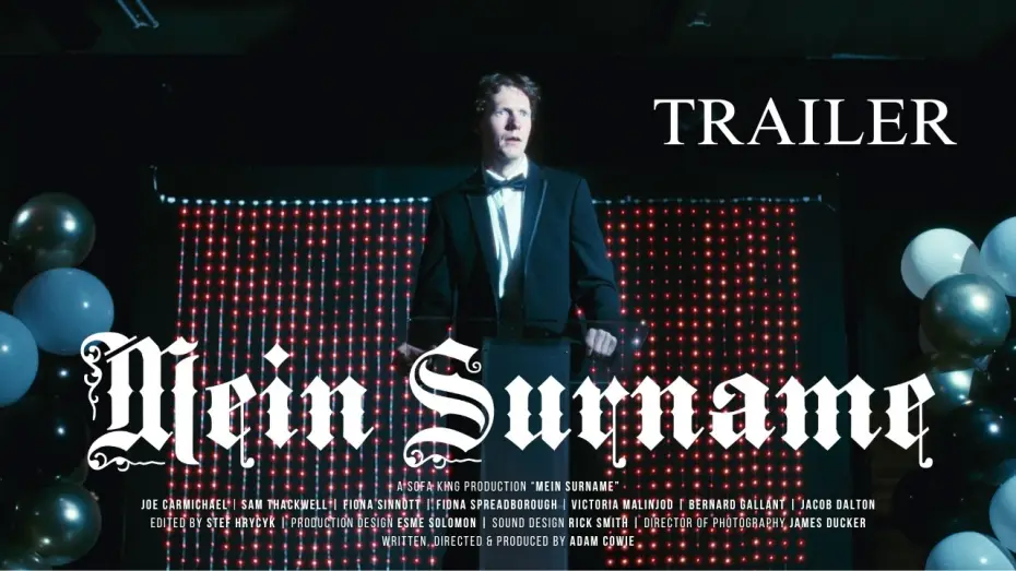 Video for the film Mein Surname — Mein Surname | Trailer 4K | Comedy Short Film about a guy whose surname is Hitler