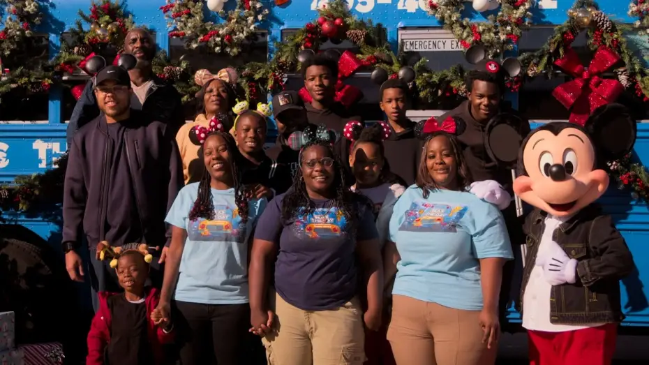 Video for the film Disney Parks Magical Christmas Day Parade — Oklahoma Sisters Surprised with Disney World Vacation | Disney Parks Magical Christmas Day Parade