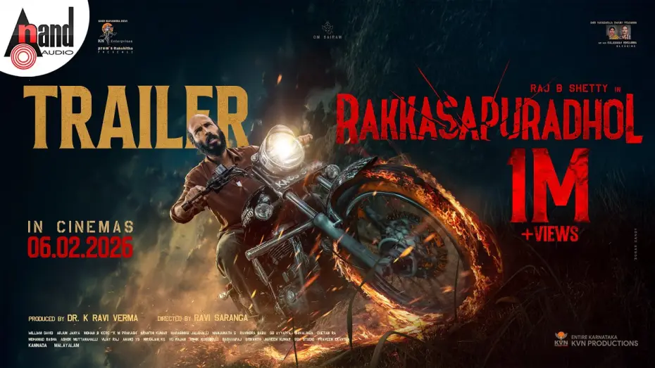 Video for the film Rakkasapuradhol — Rakkasapuradhol Official Trailer | Raj B Shetty | Ravi Saranga | Dr K Raviverma | Arjun Janya