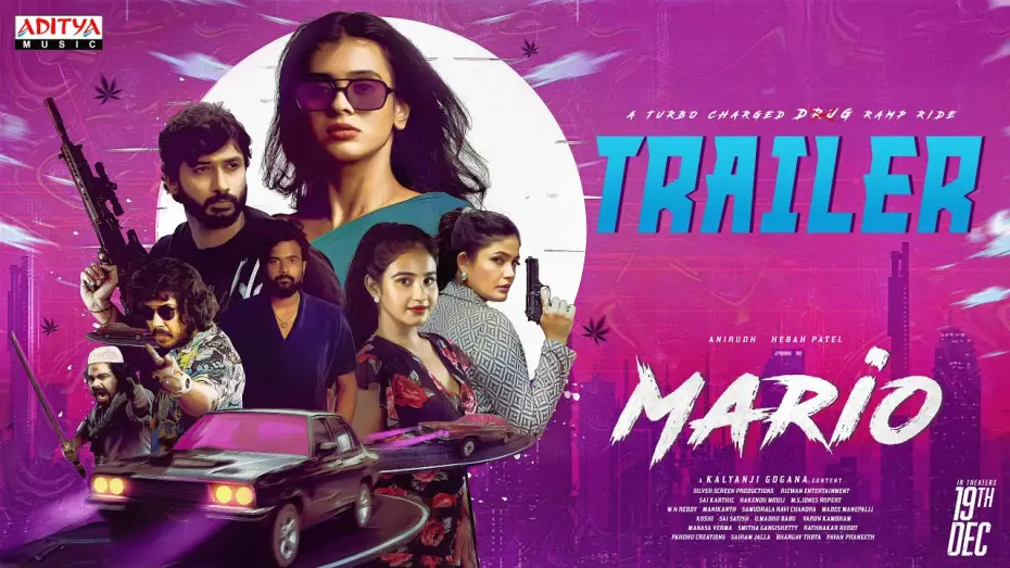 Video for the film Mario — MARIO Trailer | Kalyanji Gogana | Hebah Patel, Anirudh Sreevatsav|  Rakendu Mouli