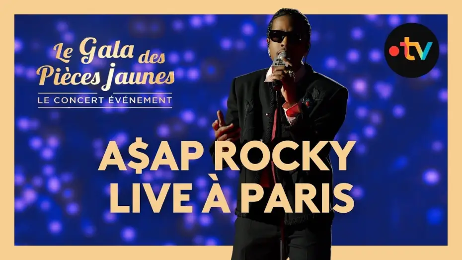 Video for the film Le Gala des Pièces Jaunes 2026 : Le concert événement — A$AP Rocky - Robbery, I smoked away my brain… live au Gala des Pièces Jaunes 2026