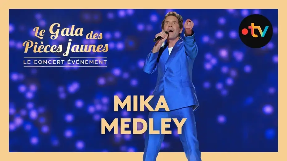 Video for the film Le Gala des Pièces Jaunes 2026 : Le concert événement — Mika - Medley (C’est la vie, Boom boom boom, Elle me dit…) live au Gala des Pièces Jaunes 2026