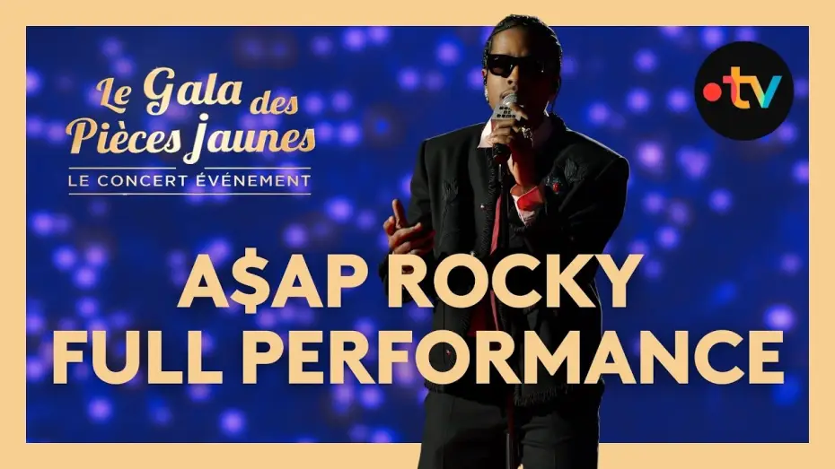 Video for the film Le Gala des Pièces Jaunes 2026 : Le concert événement — A$AP Rocky - Robbery, I smoked away my brain… live au Gala des Pièces Jaunes 2026