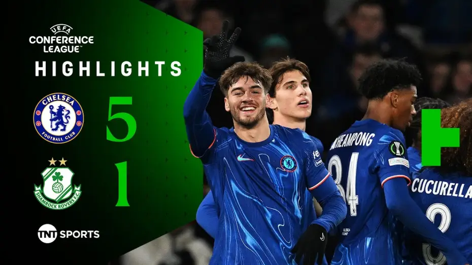 Video for the film Chelsea FC - Season Review 2024/25 — Chelsea 5-1 Shamrock Rovers - Conference League