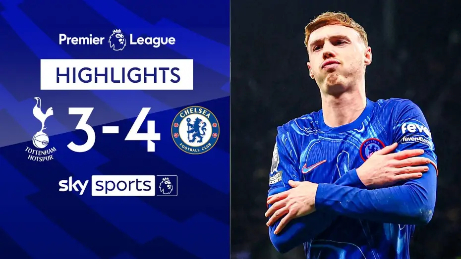 Video for the film Chelsea FC - Season Review 2024/25 — Tottenham 3-4 Chelsea - Premier League