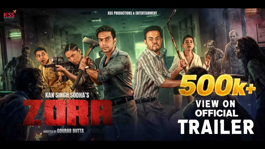 Video for the film Zorr — ZORR-Official Trailer|A Zombie Horror Comedy|In Theatres 6th Feb 2026|Kan Singh Sodha|Gourab Dutta