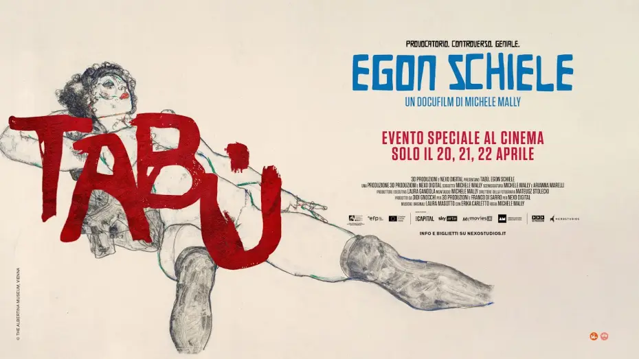 Video for the film Tabù - Egon Schiele — TABÙ. EGON SCHIELE - Al cinema il 20, 21 e 22 aprile - TRAILER