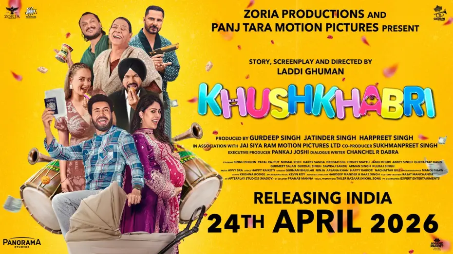 Video for the film Khushkhabri — Khushkhabri (Official Trailer) | Binnu Dhillon | Payal Rajput | Nirmal Rishi | Harby Sangha