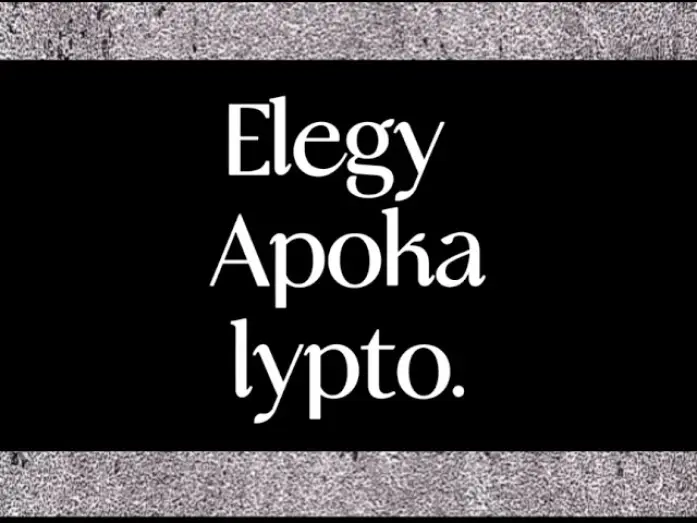 Video for the film Elegy Apokalypto — Elegy Apokalypto: A Fringe Hippo Anthology Film