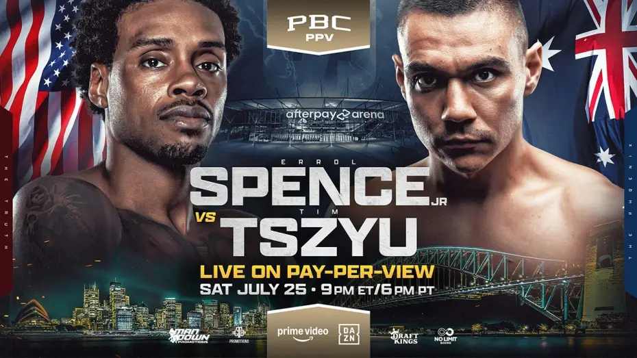 Video for the film Errol Spence Jr. vs. Tim Tszyu — Spence vs. Tszyu FIGHT PREVIEW: July 25, 2026 | PBC PPV