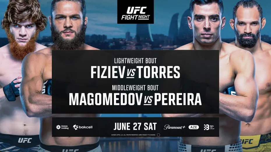 Video for the film UFC Fight Night 280: Fiziev vs. Torres — UFC Baku: Fiziev vs Torres  - June 27th | Fight Promo