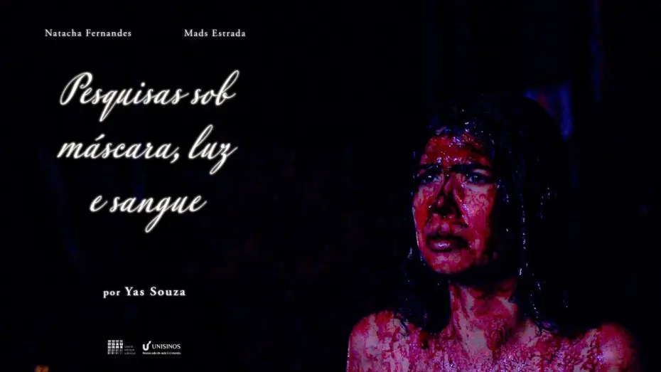 Video for the film Studies under mask, light, and blood — Pesquisas sob máscara, luz e sangue (2025) - Teaser oficial