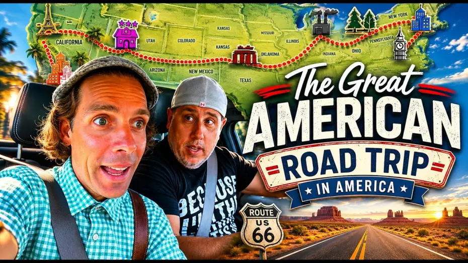 Video for the film The Great American Road Trip in America — The Great American Road Trip in America  TRAILER Public