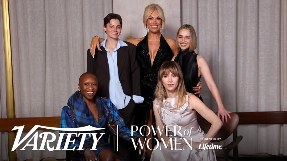 Video for the film Variety’s Power of Women London — Cynthia Erivo, Emilia Clarke, Suki Waterhouse, Emma Corrin and Hannah Waddingham | Power of Women