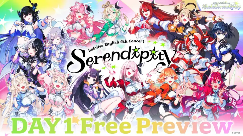 Video for the film hololive English 4th Concert - Serendipity - Day 1 — 【Day 1】hololive English 4th Concert -Serendipity-【Free Preview】