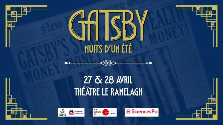 Video for the film Gatsby, Nuits d'un Été — Gatsby, Nuits d'un Été | Captation intégrale - Théâtre Le Ranelagh