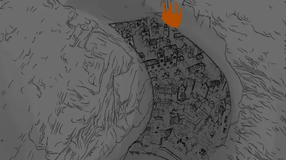 Video for the film Thera: The Inverted Planet — First Storyboard Test for “Thera: The Inverted Planet”