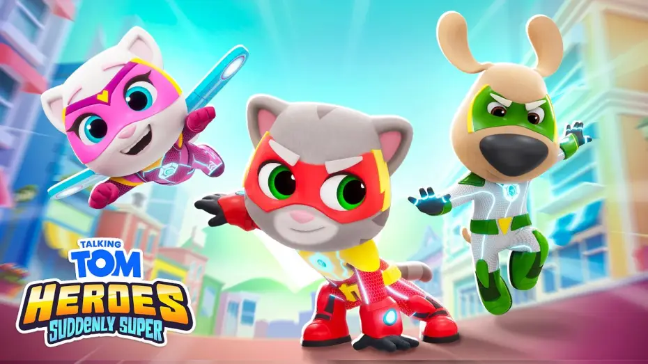 Video for the film Talking Tom Hero’s on the Big Screen — ⚡ Talking Tom Heroes: Suddenly Super on the Big Screen 🎬🍿 In Cinemas Soon!