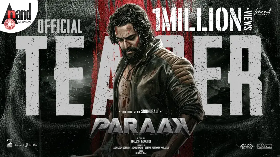 Video for the film Paraak — PARAAK | Official Teaser | SRIIMURALI | HALESH KOGUNDI | CHARAN RAJ | BRAND STUDIOS