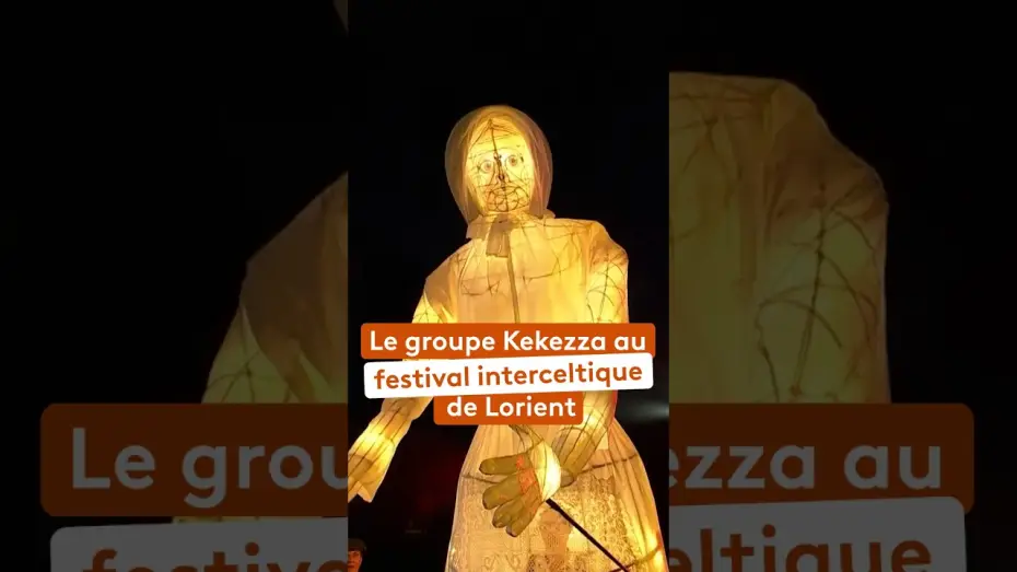 Video for the film Le 55e Festival Interceltique de Lorient - Le Grand Spectacle — Festival interceltique de Lorient : le groupe Kekezza présente sa danseuse géante
