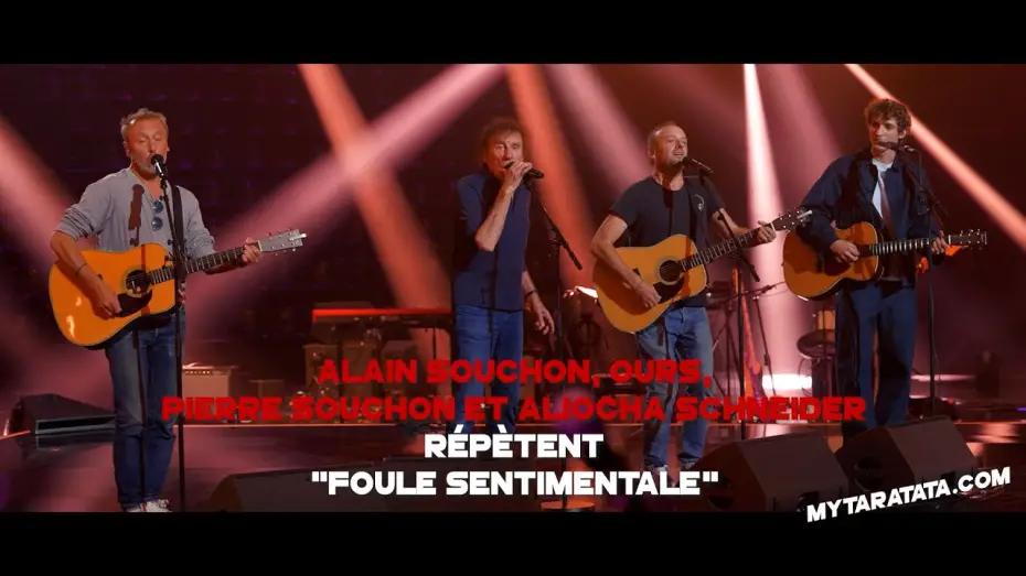 Video for the film Taratata numéro 600 — #Taratata600 Les répètes avec Alain Souchon / Ours / Pierre Souchon / Aliocha Schneider (2025)