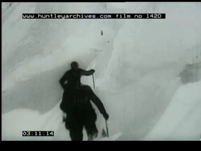 Video for the film Scaling the Jungfrau — Jungfrau Expedition, 1920s - Film 1420