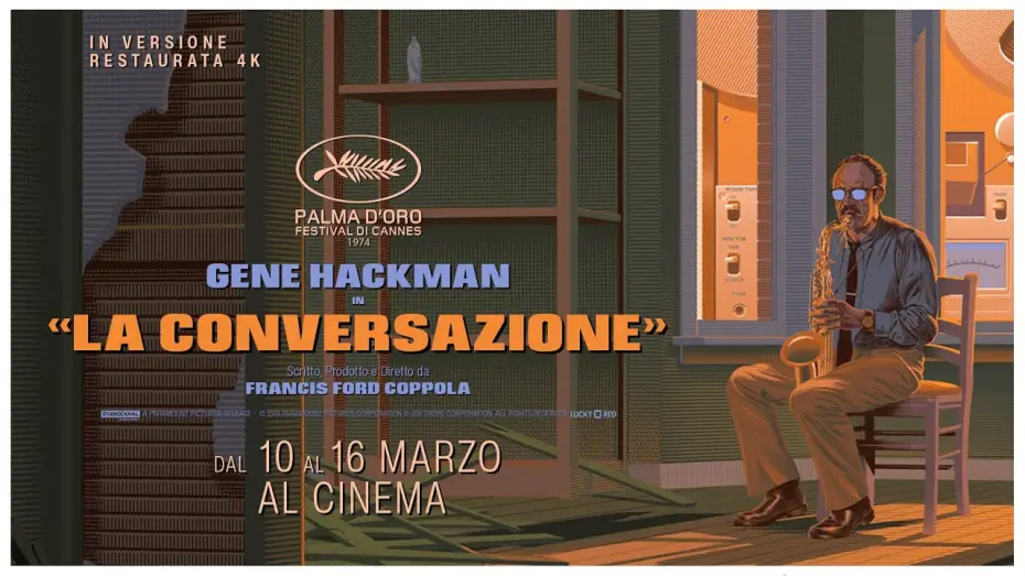Video for the film The Conversation — La conversazione di Francis Ford Coppola con Gene Hackman | Evento speciale in 4K dal 10 a 16 marzo