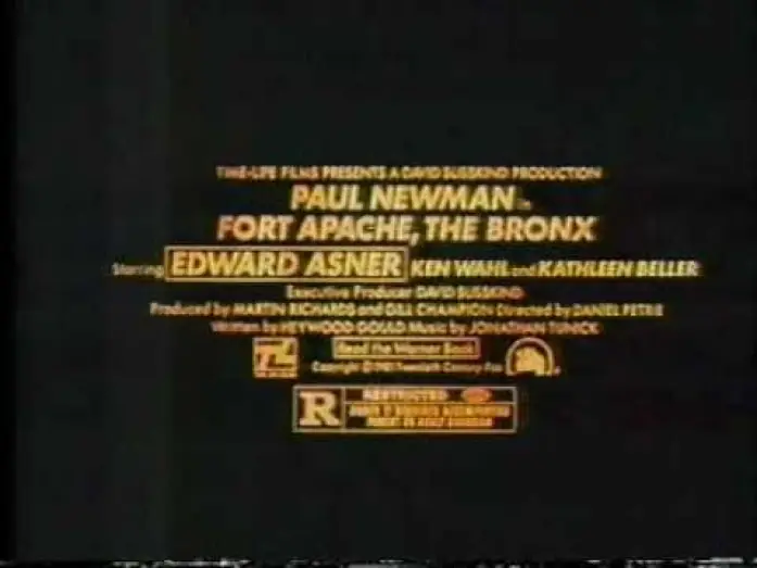 Video for the film Fort Apache, the Bronx — Fort Apache The Bronx 1981 TV trailer