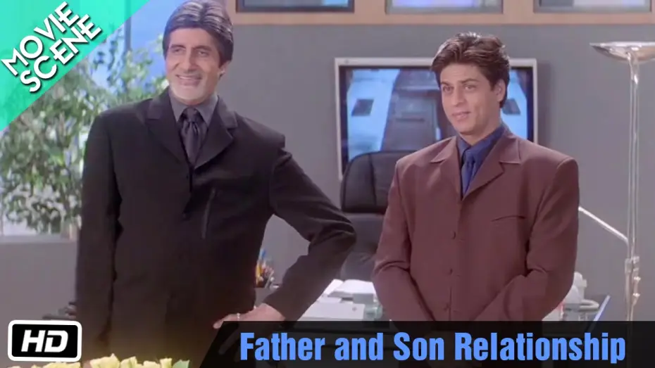 Video for the film Kabhi Khushi Kabhie Gham — Father and Son Relationship - Movie Scene - Kabhi Khushi Kabhie Gham - Shahrukh Khan, Amitabh