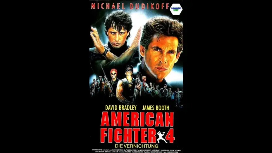 Video for the film American Ninja 4: The Annihilation — American Fighter 4 (1990) VHS Teaser - German