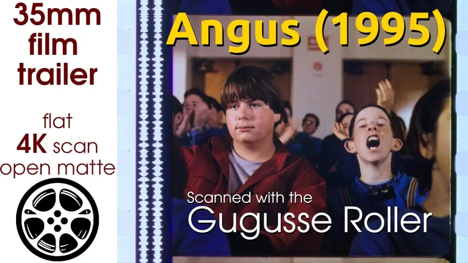 Video for the film Angus — Angus (1995) 35mm film trailer, flat open matte, 4K *CROPPED