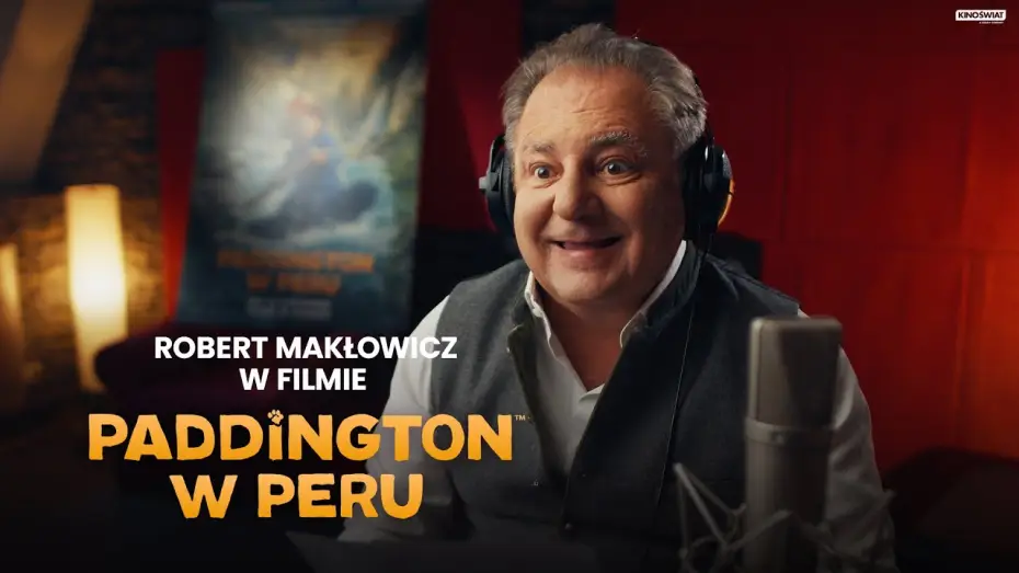 Video for the film Paddington in Peru — Robert Makłowicz w studio dubbingowym