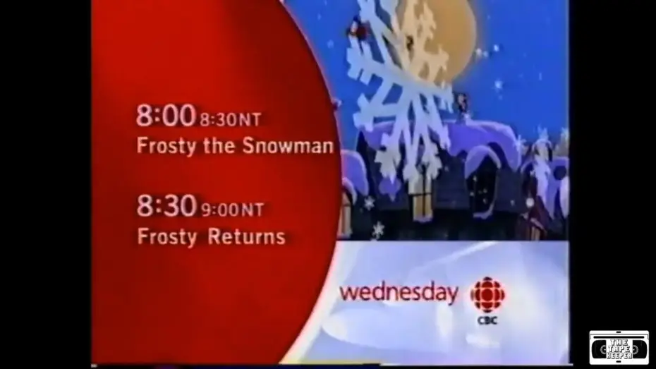 Video for the film Frosty Returns — Frosty the Snowman Double Feature Promo - CBC 2002