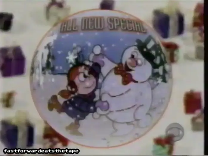 Video for the film Frosty Returns — Frosty Returns on CBS | Bumper | 1995 | Christmas